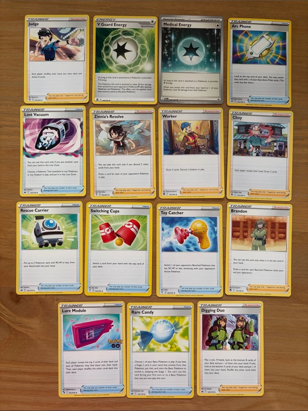 Mixed Pokémon TCG Trainer & Special Energy Lot 15 Unique Cards | ✨5/$25✨